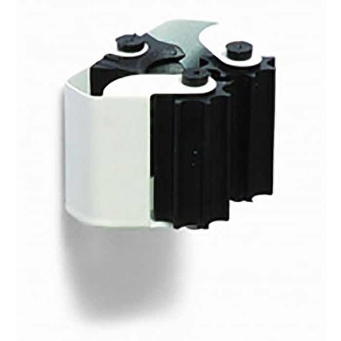 BRINOX Sujetaescobas con Rodillos Adhesivos, Blanco (Pack de 2 Unidades)