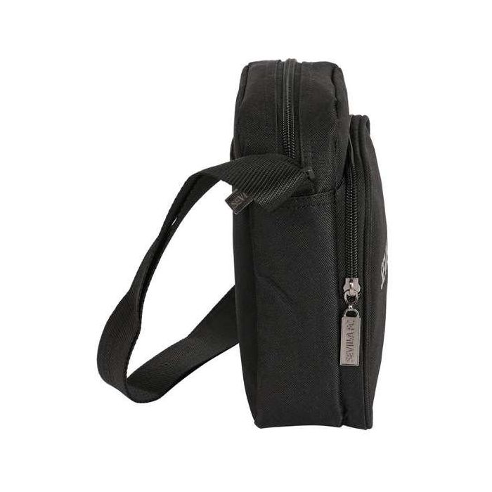 Bolso Bandolera Sevilla Fútbol Club Teen 16 x 22 x 6 cm Negro