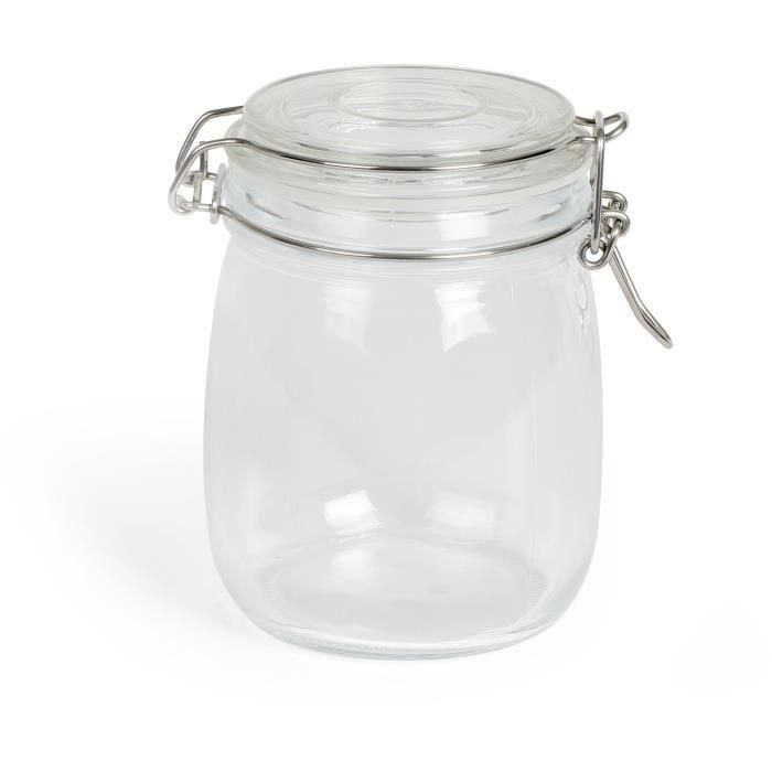 Juego de 5 tarros para batch cooking - LIVOO - MEN400 - 750 ml - Vidrio borosilicato - Cierre metálico 1 Juego de 5 tarros para batch cooking - LIVOO - MEN400 - 750 ml - Vidrio borosilicato - Cierre metálico 1