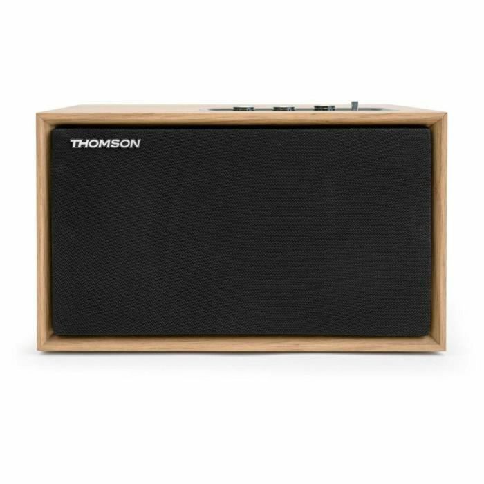 Thomson AAAQR77405 Altavoz Bluetooth Portátil Inalámbrico 50W Madera y Negro
