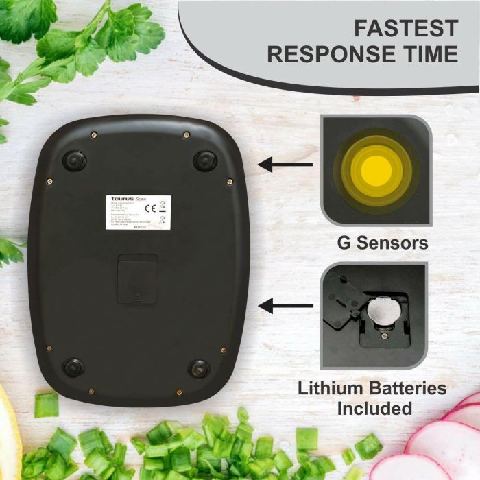 Báscula Digital de Cocina Taurus EASY INOX Acero Inoxidable 3 Báscula Digital de Cocina Taurus EASY INOX Acero Inoxidable 3