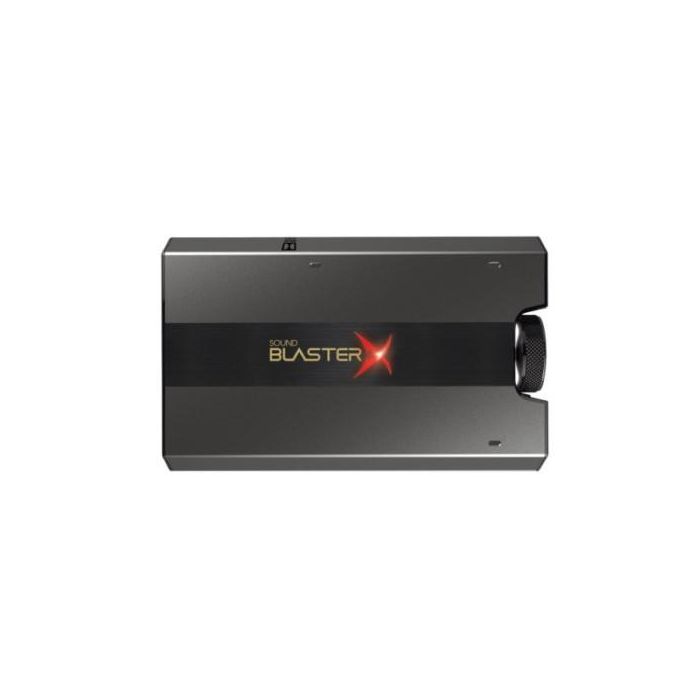 Creative Labs 70SB177000000 Tarjeta de Sonido Externa Sound BlasterX G6, 7.1 Canales, Audio 32 bits, USB, Negro/Oro