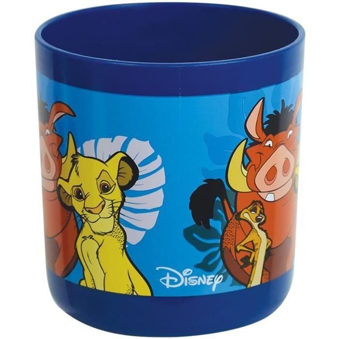 Juego de Vajilla Disney El Rey León - FUN HOUSE - 006360 - Vaso, Plato Hondo, Plato Llano, Taza, Botella, Cubiertos Caja para Aperitivos 1