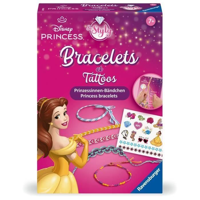 Ravensburger RAV00025912 Pulseras y Tatuajes Temporales So Styly Princesas Disney para Niñas