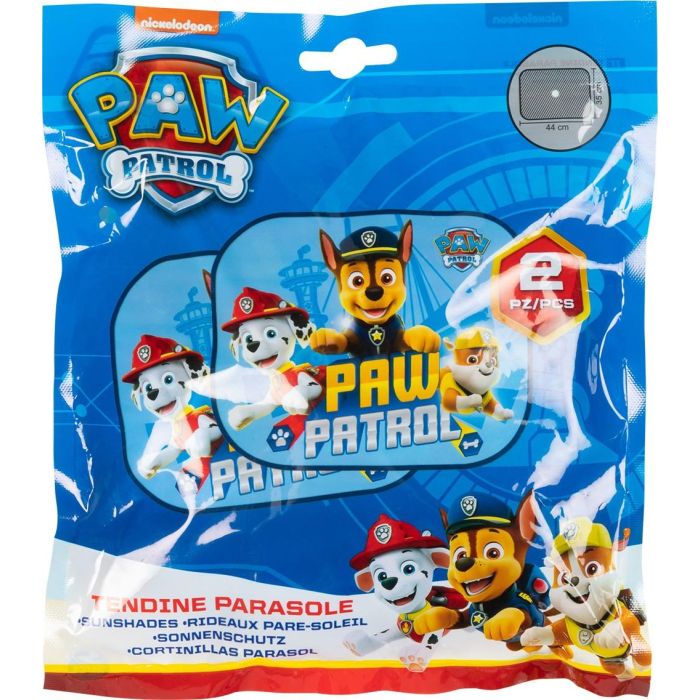Nickelodeon Paw Patrol CZ10241 Cortinas Laterales para Coche 44x35 cm 2Pz, Protección UV para Asientos Traseros, Decora y Atenúa Rayos Solares 3