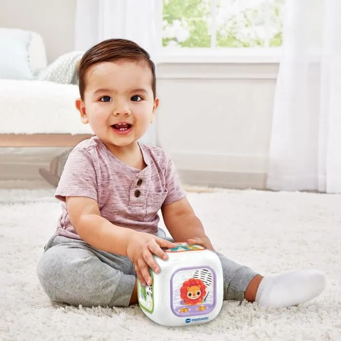 Vtech Baby Cubo Musical para Bebé, Juguete Educativo con 4 Botones de Animales, 3 Modos de Juego, Canciones y Melodías para Estimular Motor y Descubrimiento, 6-36 Meses 5 Vtech Baby Cubo Musical para Bebé, Juguete Educativo con 4 Botones de Animales, 3 Modos de Juego, Canciones y Melodías para Estimular Motor y Descubrimiento, 6-36 Meses 5