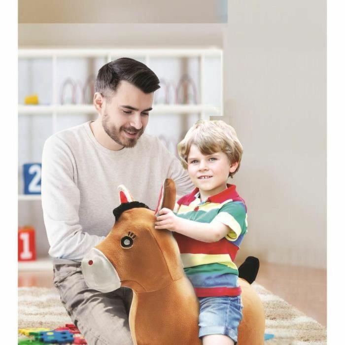 Lexibook Poni Saltarín Inflable Peluche 2 en 1 con Funda Removible, Juguete Equitación 50cm Largo, 45cm Alto, Bomba Mano Incluida 3 Lexibook Poni Saltarín Inflable Peluche 2 en 1 con Funda Removible, Juguete Equitación 50cm Largo, 45cm Alto, Bomba Mano Incluida 3