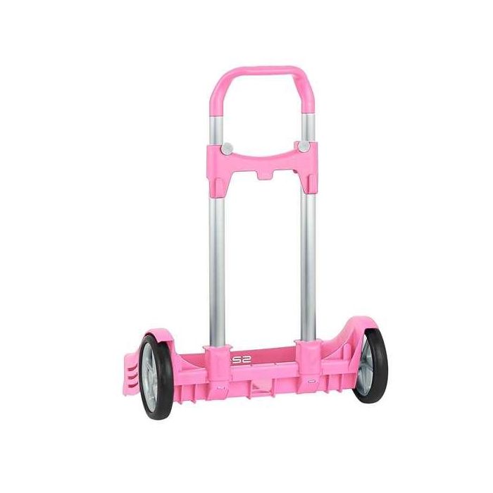 Carro Escolar Safta Portamochilas Evolution Rosa Claro 3 Carro Escolar Safta Portamochilas Evolution Rosa Claro 3
