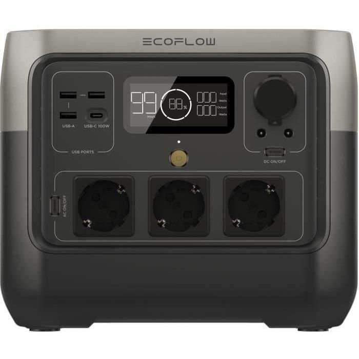 Ecoflow ECO4895251601559 Generador Eléctrico Portátil River 2 Pro 768Wh, 3 Tomas CA, 800W (Pico 1600W) Ecoflow ECO4895251601559 Generador Eléctrico Portátil River 2 Pro 768Wh, 3 Tomas CA, 800W (Pico 1600W)