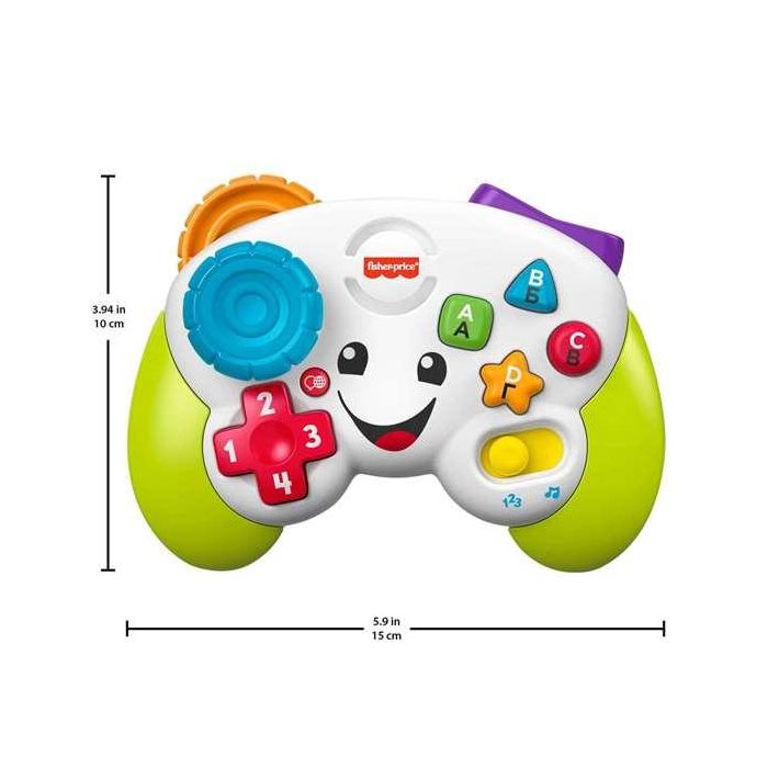 Fisher-Price Hhx11 Mando de Consola Ríe y Aprende: Juguete Educativo para Bebés +6 Meses, Desarrolla Motricidad y Coordinación 1