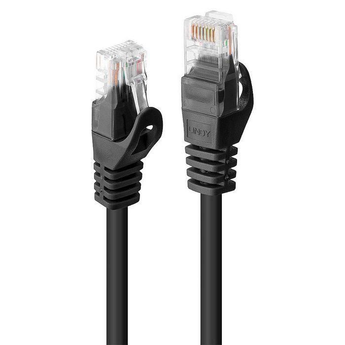 Lindy 1m Cat.6 U/UTP Network Cable, Black 0 Lindy 1m Cat.6 U/UTP Network Cable, Black 0