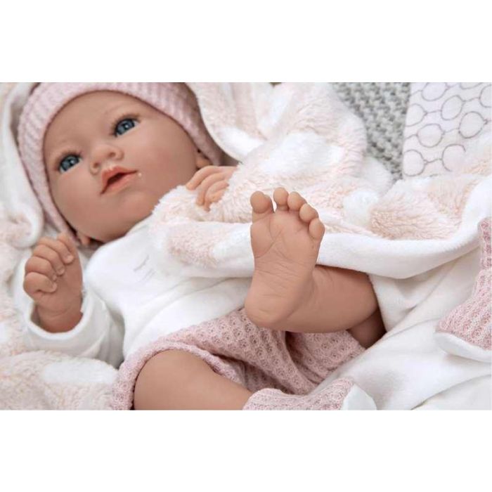 Muñeca elegance 38 cm aria rosa c/ manta (muñeco de peso) (cuerpo vinyl, sexo niña) 14 Muñeca elegance 38 cm aria rosa c/ manta (muñeco de peso) (cuerpo vinyl, sexo niña) 14