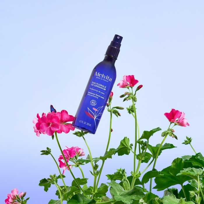 Melvita Agua Floral de Geranio Loción Tonificante Purificante Equilibrante Piel Visiblemente Más Bella 200 ml 5 Melvita Agua Floral de Geranio Loción Tonificante Purificante Equilibrante Piel Visiblemente Más Bella 200 ml 5