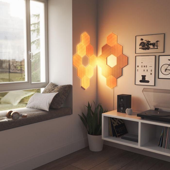 Panel LED Nanoleaf NL52-K-3002HB-13PK Blanco Marrón 4000 K 19 Panel LED Nanoleaf NL52-K-3002HB-13PK Blanco Marrón 4000 K 19