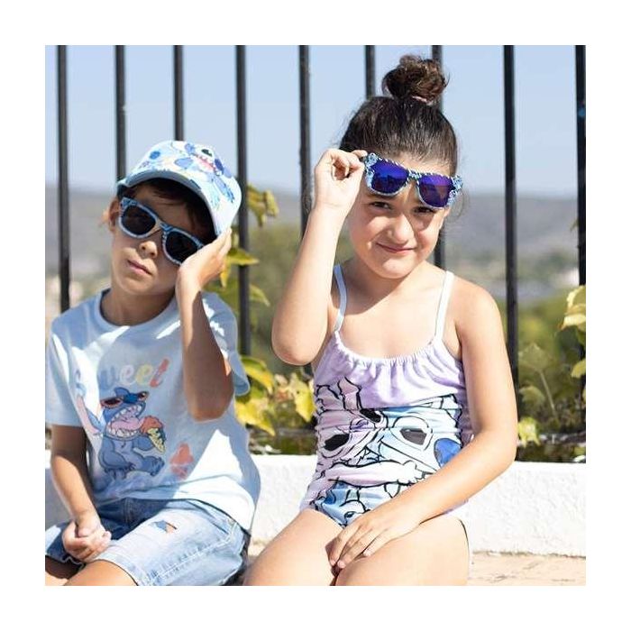 Cerdá Gorra y Gafas de Sol Infantiles Stitch para Niños 2-8 Años, 53 cm, Color Azul 4