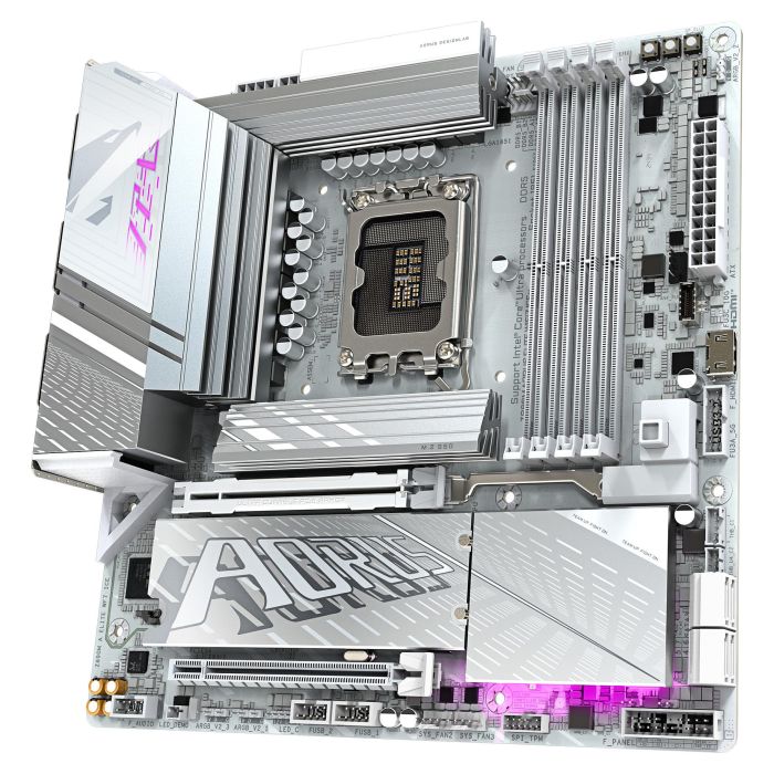 Gigabyte Placa Base Z890M AORUS ELITE WIFI7 ICE Z890M A Elite WF7 ICE LGA 1851 DDR5 ATX 3