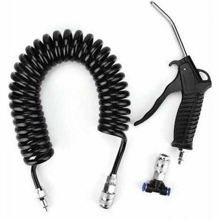 Htc Equipement HTC3513766118959 Pistola de Soplado de Aire para Uso Profesional con Manguera 5 M y 13 KG/cm2 de Presión Htc Equipement HTC3513766118959 Pistola de Soplado de Aire para Uso Profesional con Manguera 5 M y 13 KG/cm2 de Presión
