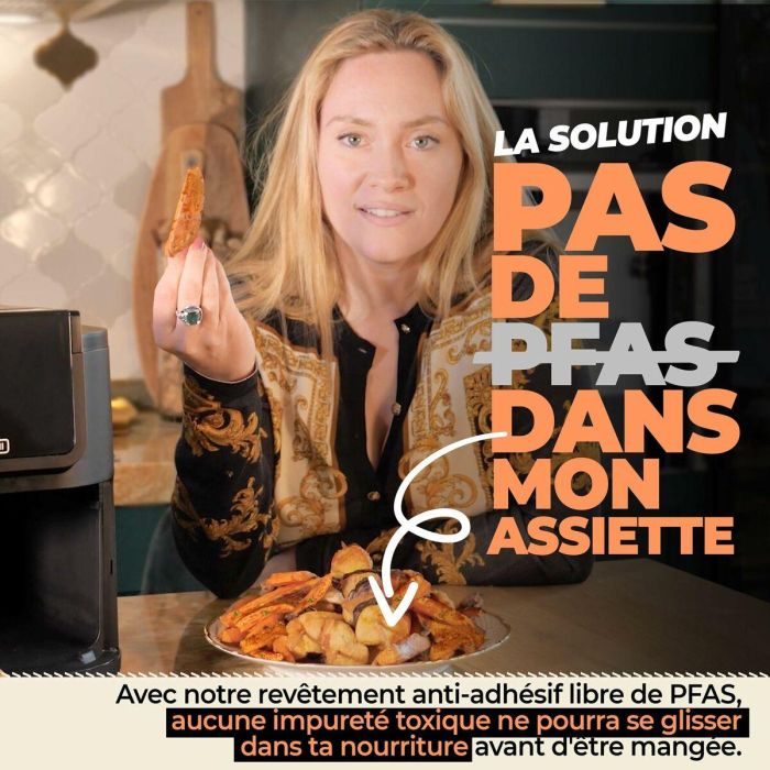 Freidora de Aire Bourgini 184172 Negro 8 L 10