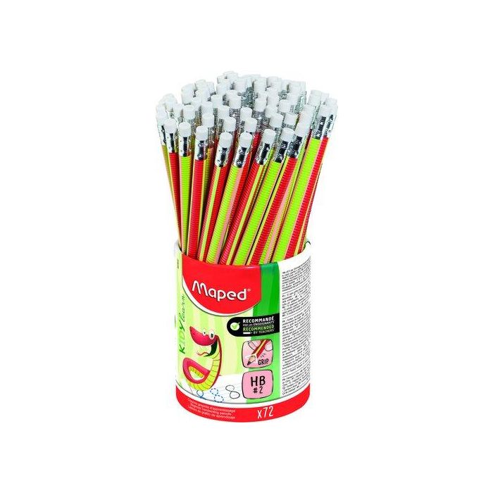 Lapiz De Grafito Maped De Aprendizaje Con Goma - Hb Bote De 72