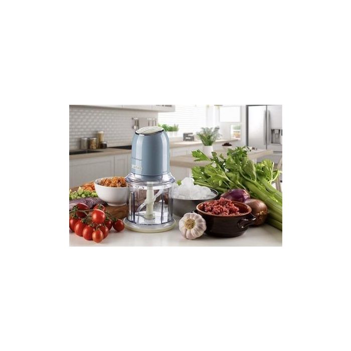 Ariete 438/05 Picadora Vintage Azul 400W 4 Cuchillas Acero Inoxidable 2 Velocidades 14