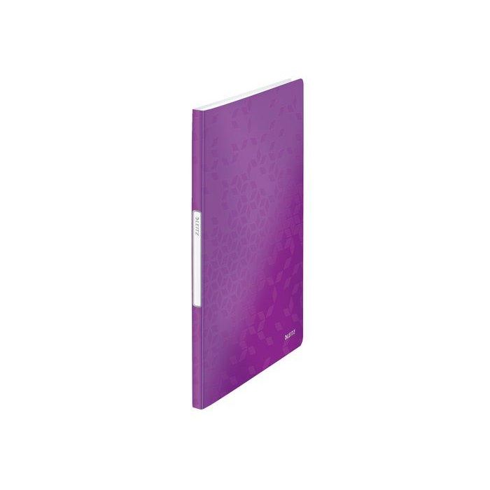 Carpeta Fundas (Tarifario) Leitz Wow Pp Flexible A4 20 F. Violeta 10 unidades