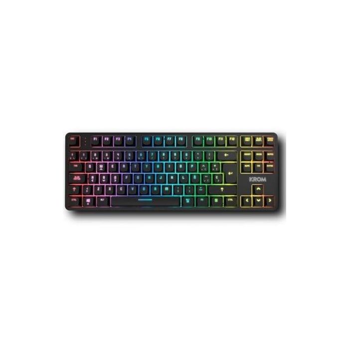 Krom NXKROMKERNELPROSP Teclado Mecánico Gaming Kernel PRO Inalámbrico USB RF Bluetooth QWERTY Español TKL Hot-Swap RGB Negro/Blanco 1