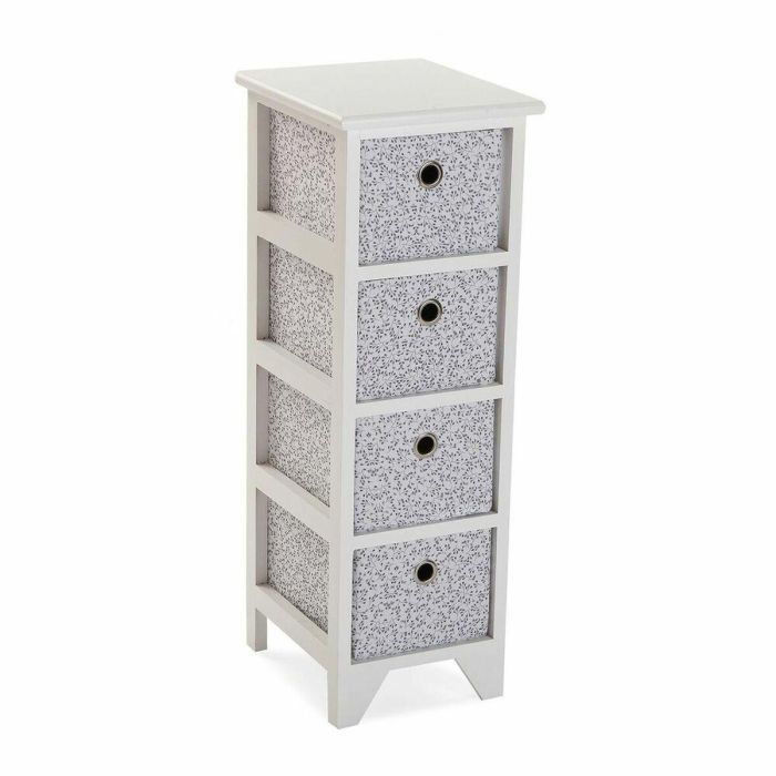 Cajonera multiusos Versa Oxford 30 x 72 x 25 cm Blanco