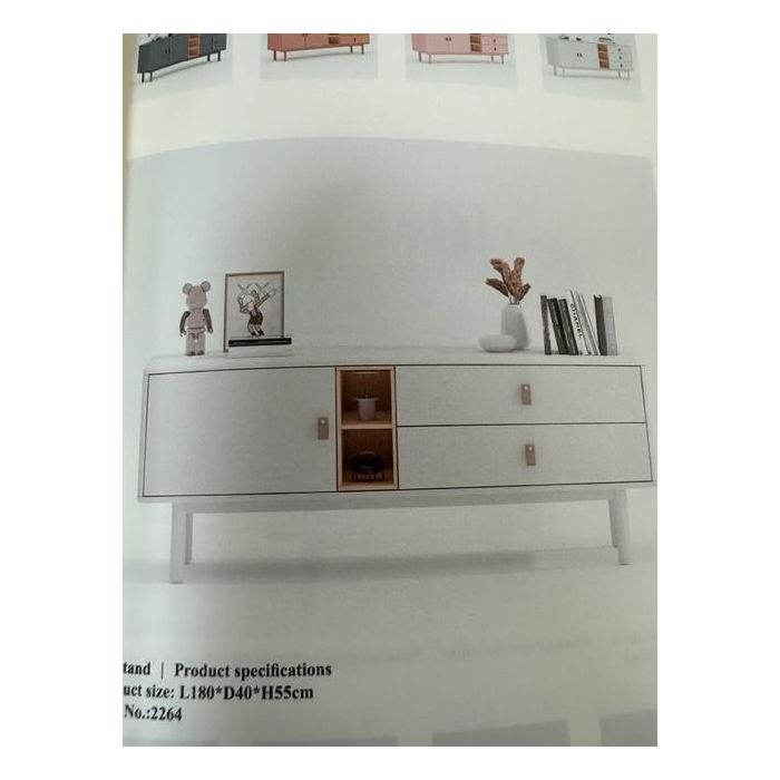 DKD Home Decor Consola Urban Blanco Natural MDF PU 120 x 90 x 35 cm 1