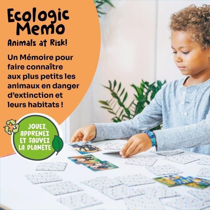 Juegos educativos - GEOMAG - Memo Ecológico Animales en Peligro - Juego de memoria - Animales en peligro de extinción - Asociación de padres y bebés 1 Juegos educativos - GEOMAG - Memo Ecológico Animales en Peligro - Juego de memoria - Animales en peligro de extinción - Asociación de padres y bebés 1