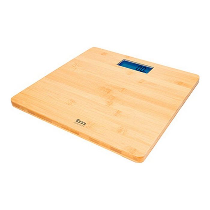 Báscula Digital de Baño TM Electron Marrón Bambú Báscula Digital de Baño TM Electron Marrón Bambú