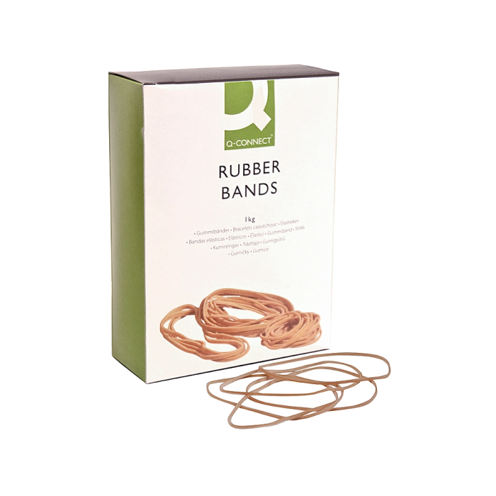 Q-connect Gomillas Elásticas 1000 gr Número 10 100 x 2 mm 1 Q-connect Gomillas Elásticas 1000 gr Número 10 100 x 2 mm 1