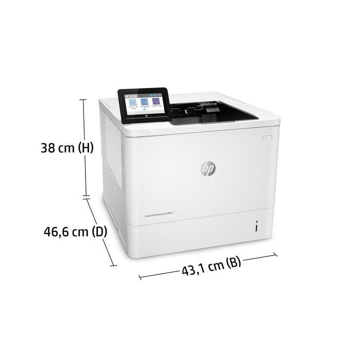 HP Impresora laser monocrono laserJet Enterprise M611dn 27