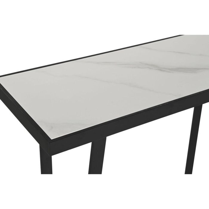 Consola Home ESPRIT Blanco Negro Metal 100 x 35 x 75 cm 4