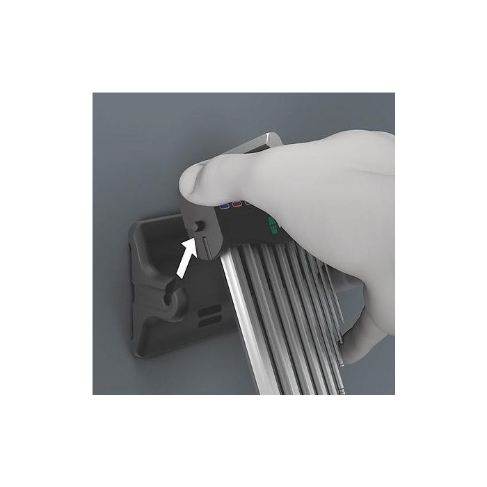 Wera 950/9 Hex-Plus 05022102001 - Juego de llaves Allen métricas de 9 piezas (1.5-10mm), cromadas 8