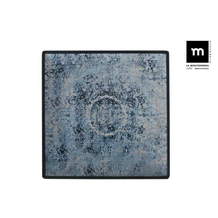 La Mediterranea Plato Llano de la Colección Electra con Acabado Elite Brillo 24 x 24 cm (6 Unidades)