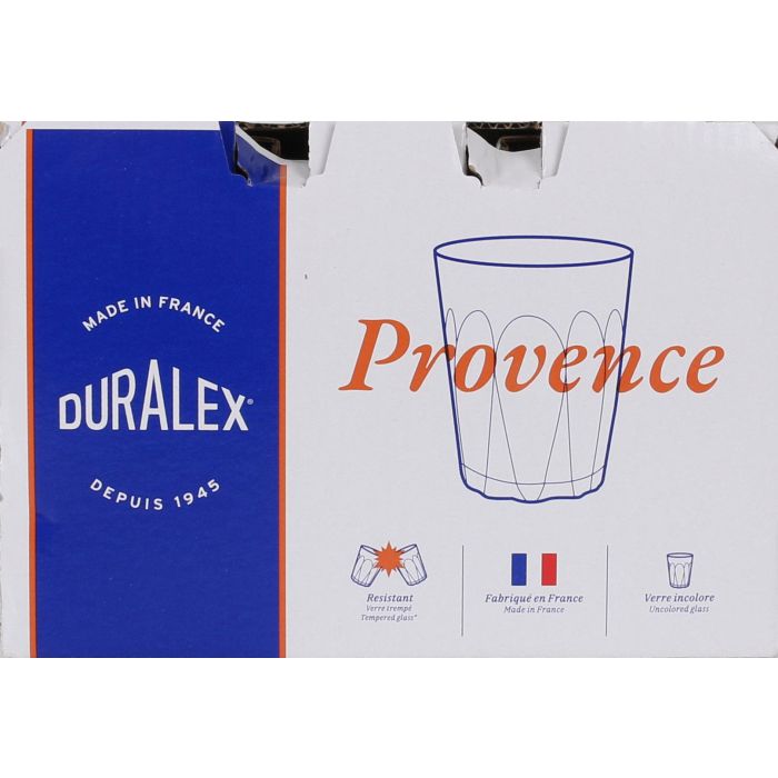 Duralex Set de 6 Vasos Transparentes 9 cl Provence (12 Cajas) 3