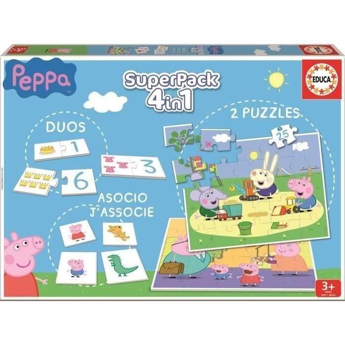 Juego Educa Superpack Peppa Pig +3 Años Educa Borras 16229