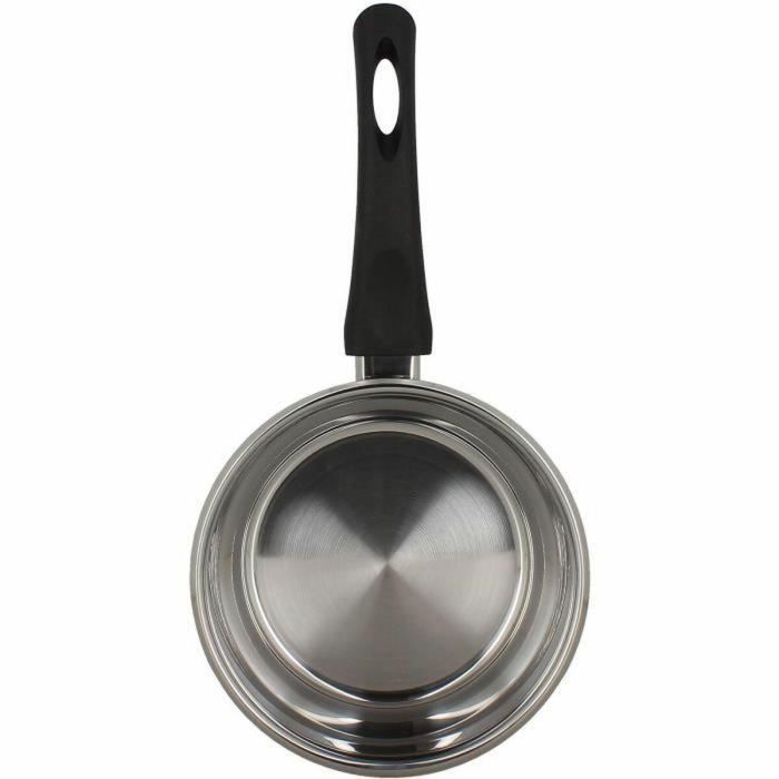 Menastyl 6020242 Cacerola de Cocina de Acero Inoxidable 18 cm, Apta para Todo Tipo de Cocinas y Placas de Inducción 4