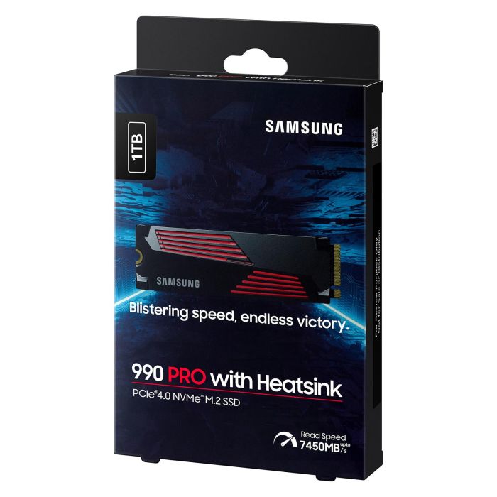 Samsung SSD MZ-V9P1T0CW Disco Duro Interno Sólido 1TB M.2 2280 PCIe Gen 4.0 NVMe, Lectura 7450 MB/s, Escritura 6900 MB/s