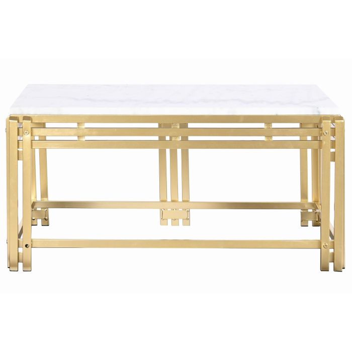 DKD Home Decor Mesa Centro Glam Dorado Blanco Metal Marmol 80 x 40 x 40 cm 3 DKD Home Decor Mesa Centro Glam Dorado Blanco Metal Marmol 80 x 40 x 40 cm 3