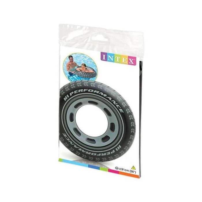 Intex Flotador Neumático Hinchable de Rueda 91 cm para Piscina, apto para Mayores de 9 Años, Fabricado en 100% PVC. 1