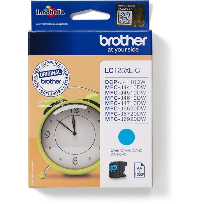 Brother Mfc-J4410Dw-J4510Dw Tinta Cian (Cyan) para Impresoras MFC, Blister con Rendimiento de 1.200 Copias