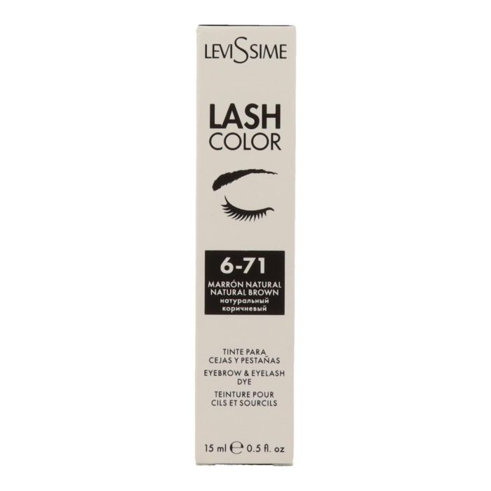 Levissime Tinte de Pestañas y Cejas Lash Color 6-71 Marrón Natural 15ml de Larga Duración