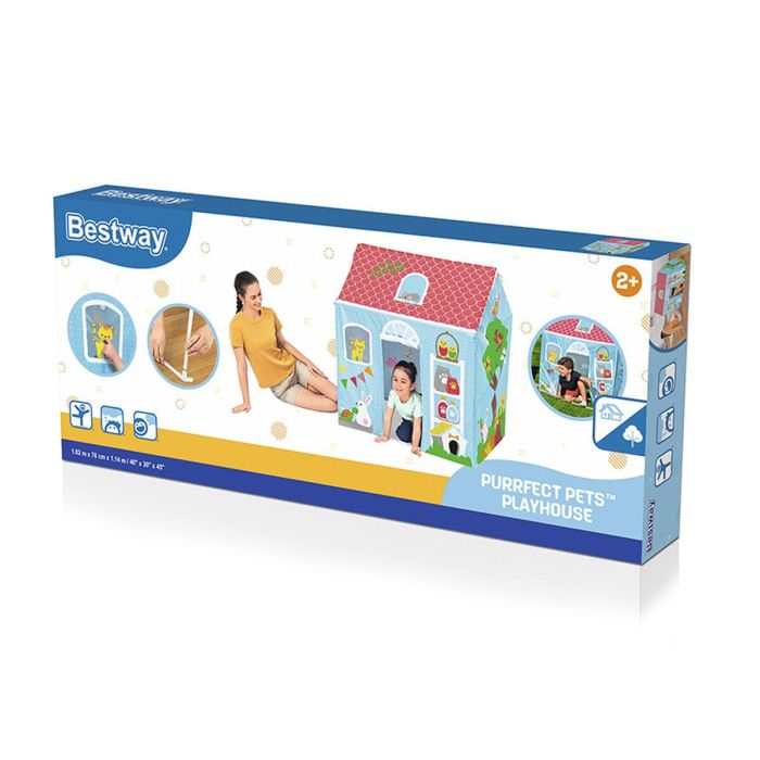 Bestway Cabaña para Jugar 102x76x114 cm +2 Años Interior y Jardin 52007 2