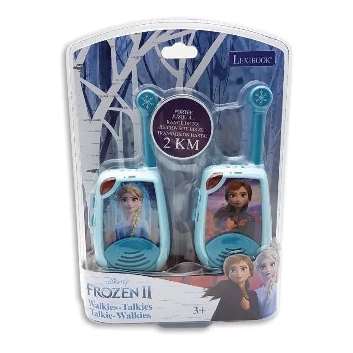 Lexibook Walkie-Talkie 3D La Reina de la Nieve Rango 2 km con Mensajes Morse Diseño 3D 2