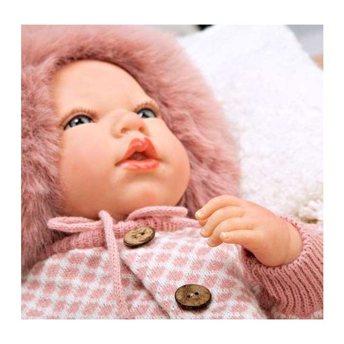 Muñeca reborn manuela con bolso y cojin 40 cm cuerpo blando 4 Muñeca reborn manuela con bolso y cojin 40 cm cuerpo blando 4