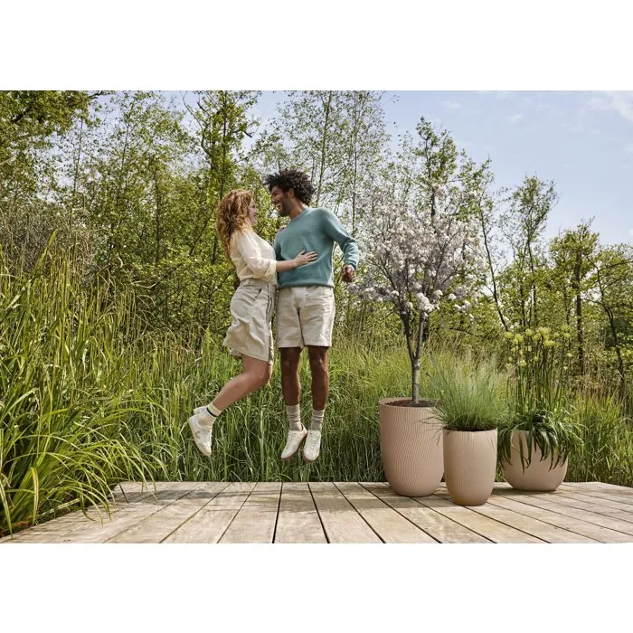 ELHO Maceta Sereh Tall 30, Alta 22 L, 30 * 29.5 * 41 cm, Marrón, para Balcón Interior y Exterior