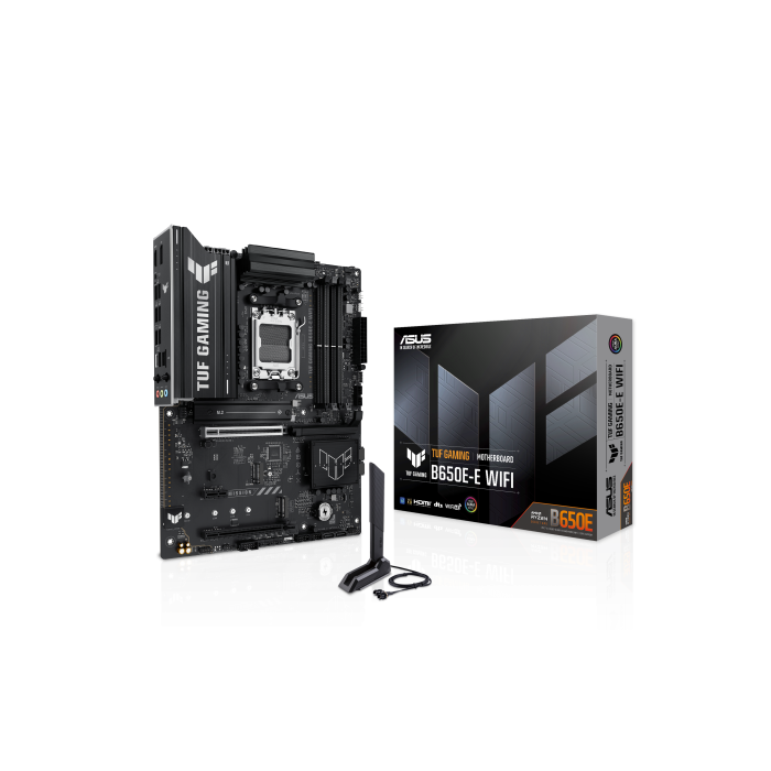 ASUS TUF GAMING B650E-E WiFi 90MB1LT0-M0EAY0 Placa Base AMD B650 Zócalo AM5 DDR5 Wi-Fi 6E ATX para PC