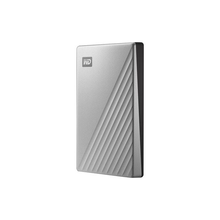 Western Digital My Passport Ultra 2TB Disco Duro Externo Portátil USB-C USB 3.0 con Cifrado Hardware y Copia de Seguridad Automática Plata 1