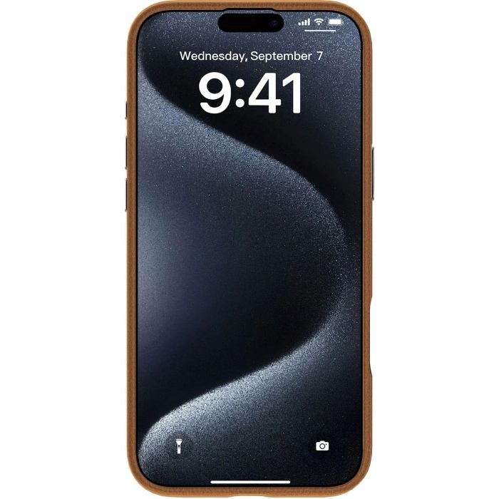 eSTUFF INFINITE VENICE Funda de cuero magnética para iPhone 16 - Marron - 86% plástico reciclado 6
